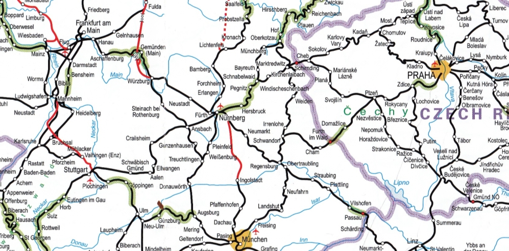 Produkt Pokles Zbyte N European Rail Network Map Adres Opu T N Otravn   Rail Map Of Europe 